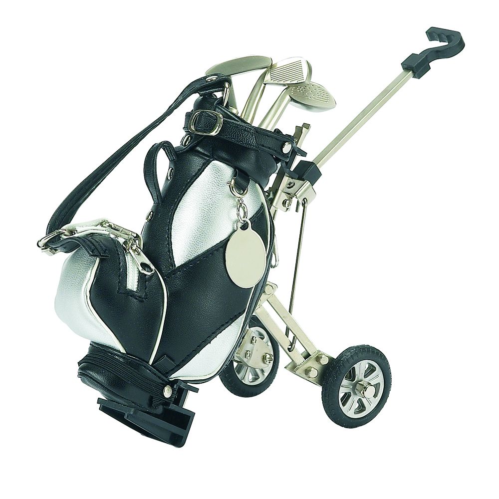 Golf Cart Style Pen Set & Holder-1