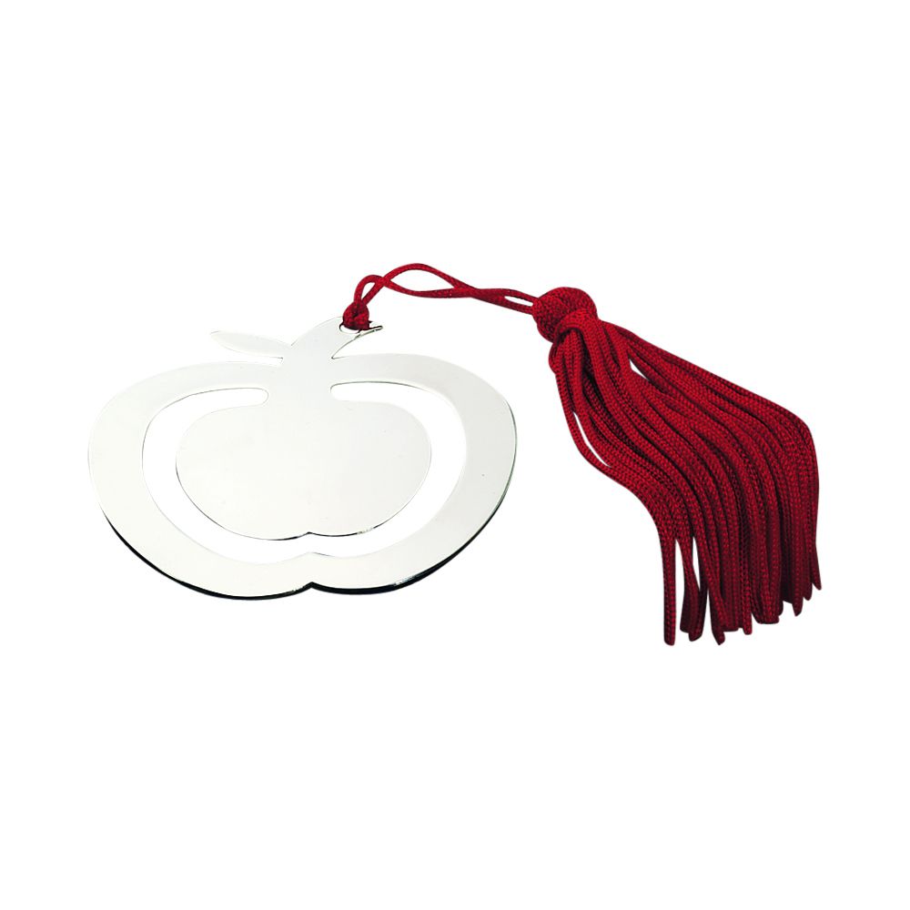 Apple Shaped Bookmark & Tassel-0