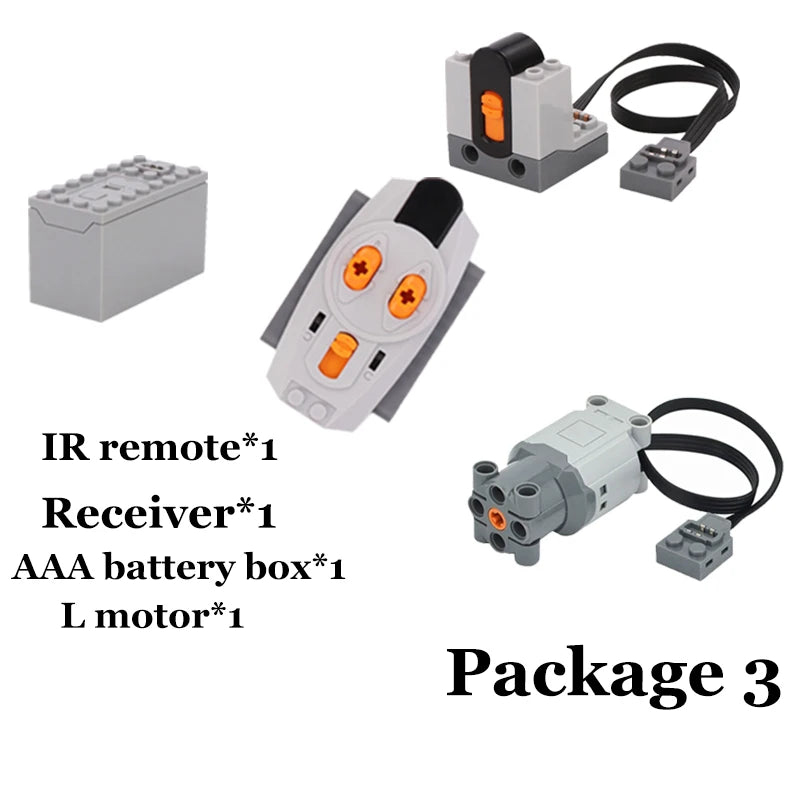 Power Function Building Block Technical Motor Parts Multi PF Tool Compatible 8293 8883 Car Train M L XLServo Motor Bricks Toy