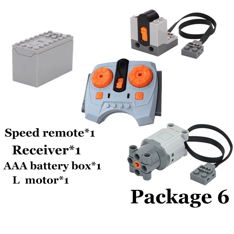 Power Function Building Block Technical Motor Parts Multi PF Tool Compatible 8293 8883 Car Train M L XLServo Motor Bricks Toy