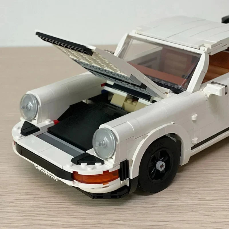 1458PCS new white supercar super racing car adaptation technology assembly model building blocks children's toys birthday gifts