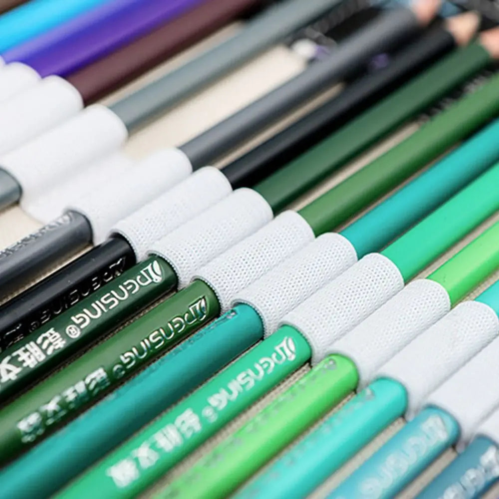 12/24/36/48 Holes Roll Colored Art Pencil Case Kawaii School Students Supplies Paint Brush Pen Bag Cute Pencil Cases Stationery