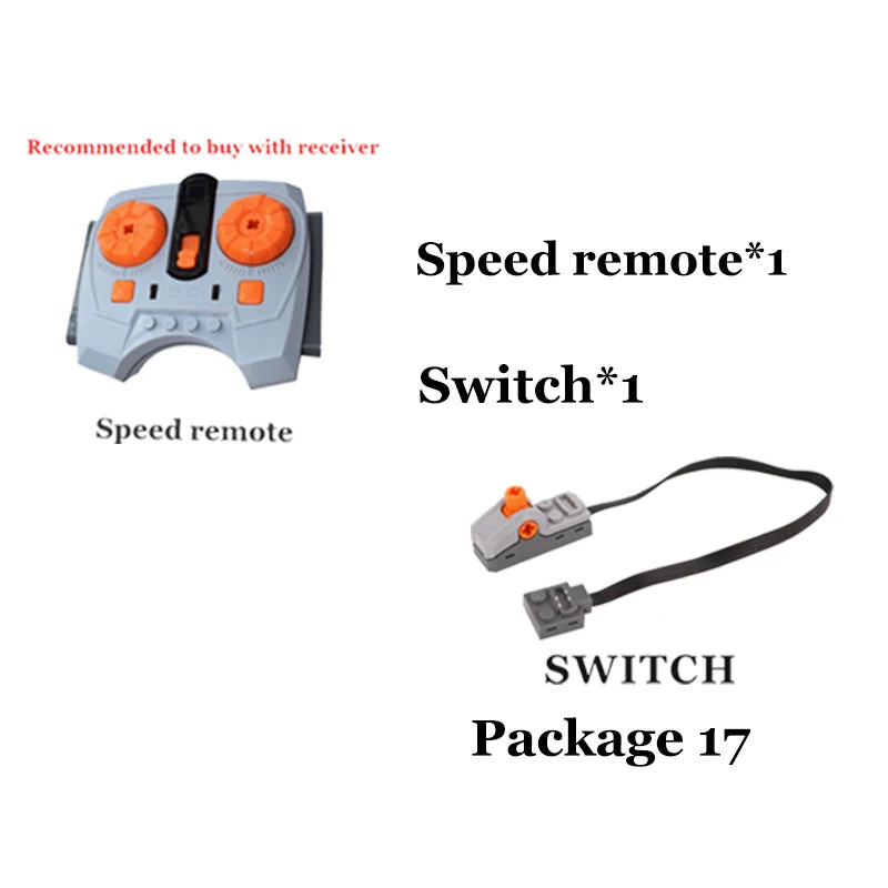 Power Function Building Block Technical Motor Parts Multi PF Tool Compatible 8293 8883 Car Train M L XLServo Motor Bricks Toy