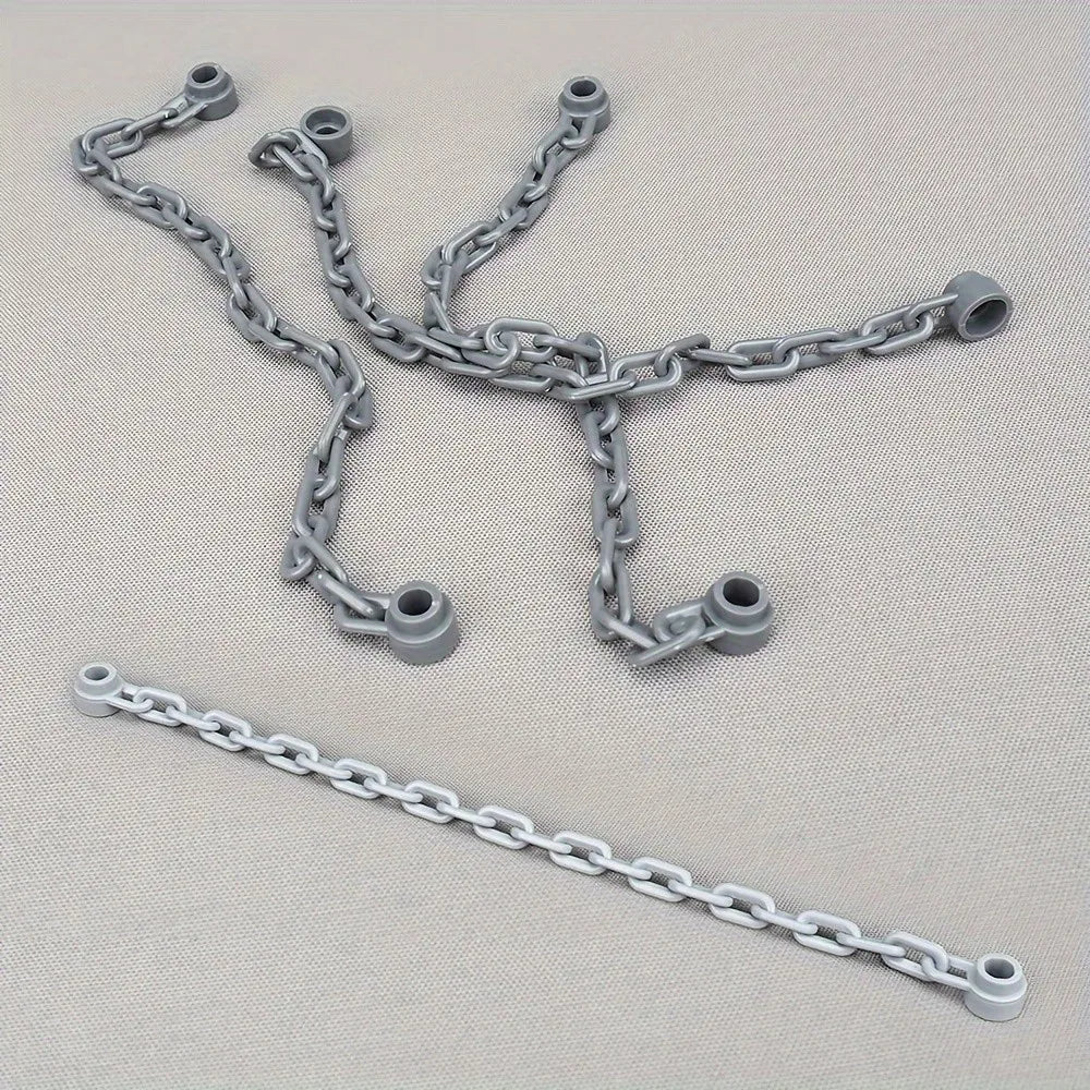 5pcs Chain 1x16 Length Building Block Accessories Moc Model Components Assembly Gifts Diy Creative Toys