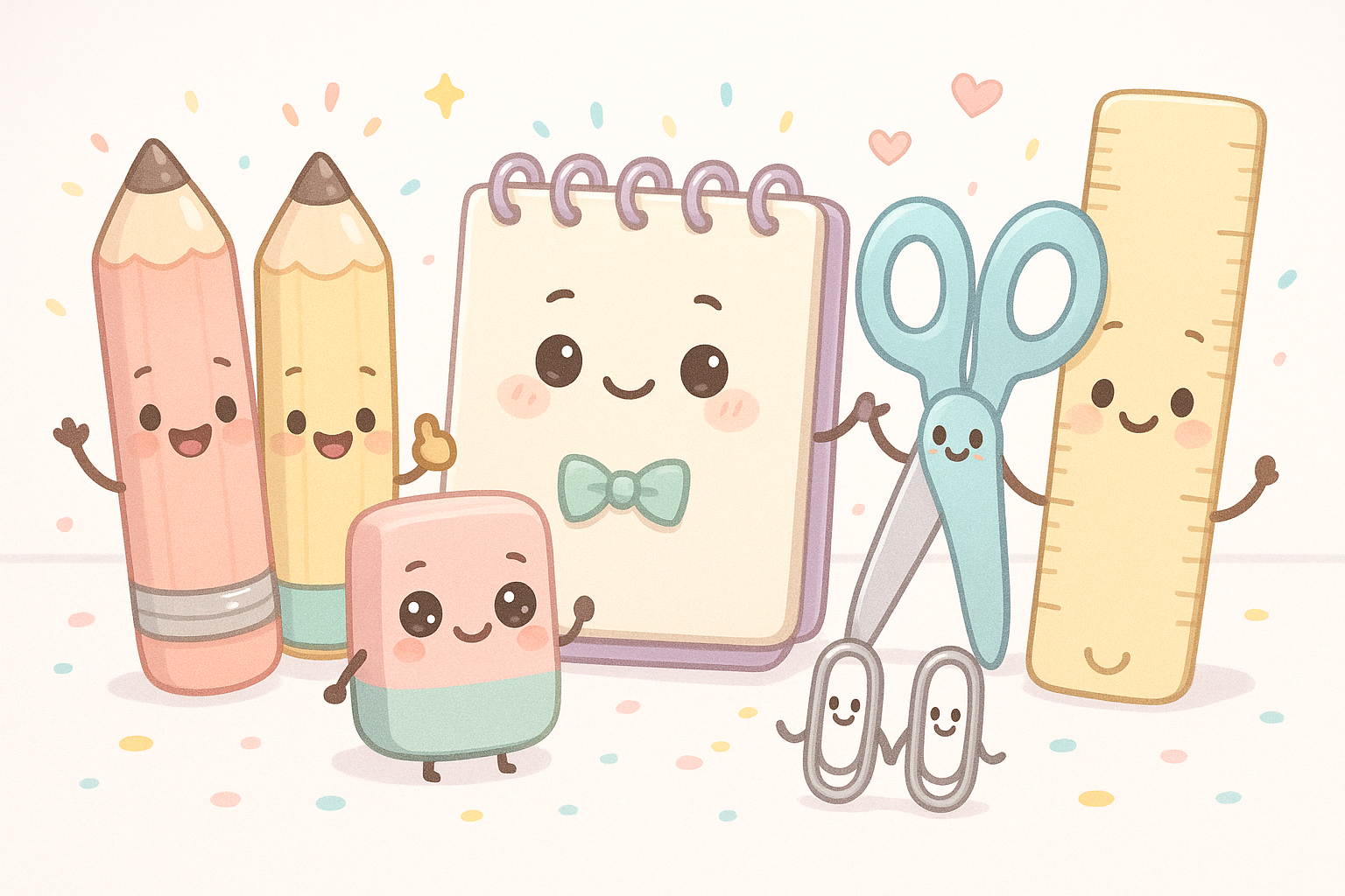 kawii stationary and friends