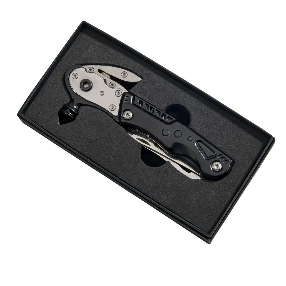 Black Glass Breaker With Multi Tools, 6" L-1