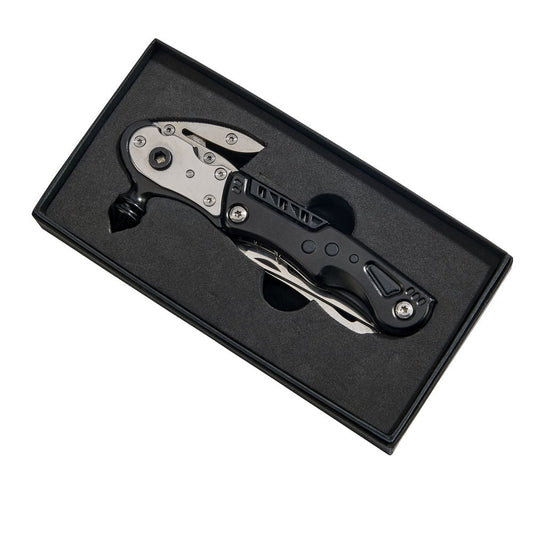 Black Glass Breaker With Multi Tools, 6" L-1