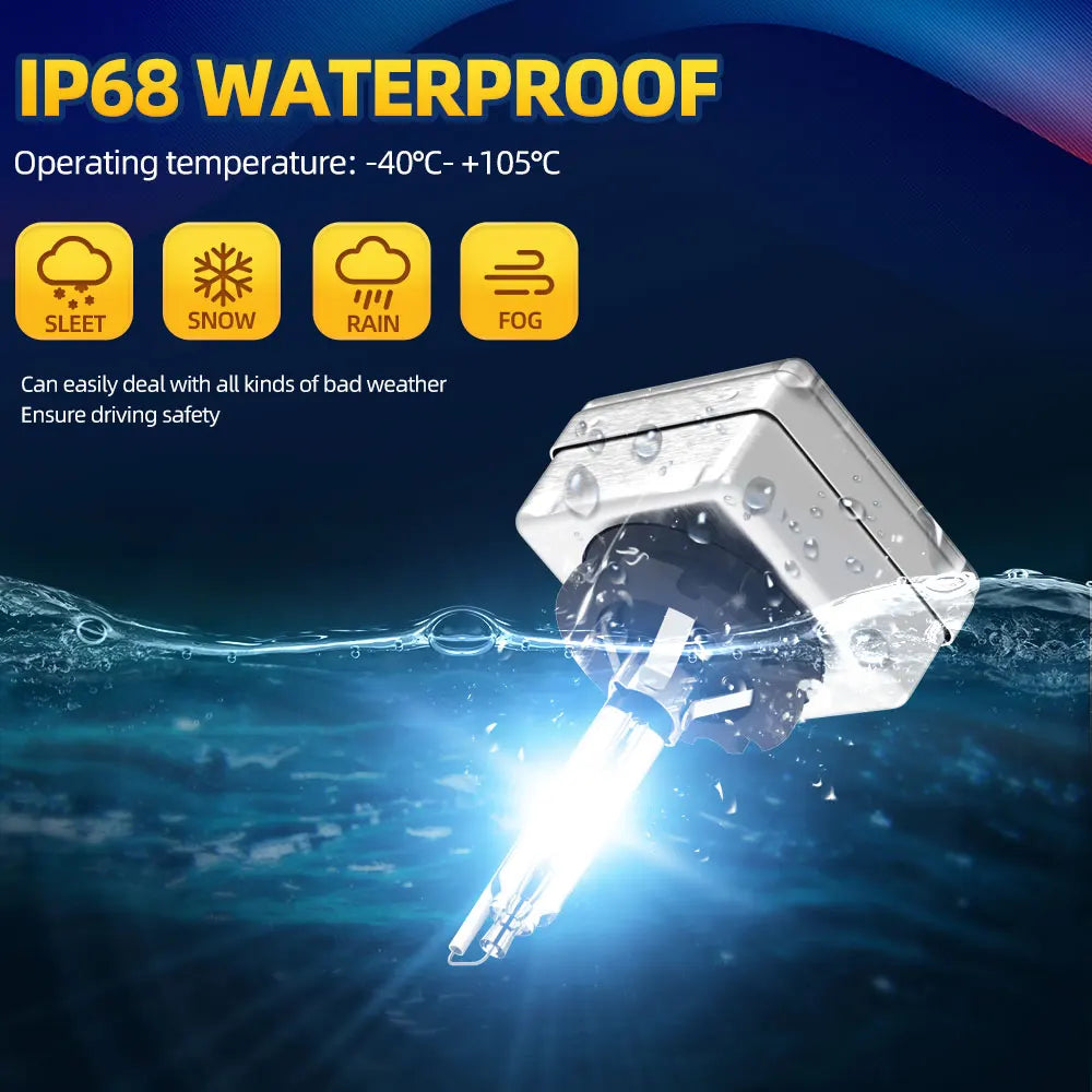 roadsun 2Pcs Headlight D1S D2S D3S D4S Xenon HID Car Bulbs 35W D1 D2 D3 D4 Headlamp 4300K 6000K 8000K 10000K Auto Lamp 12V