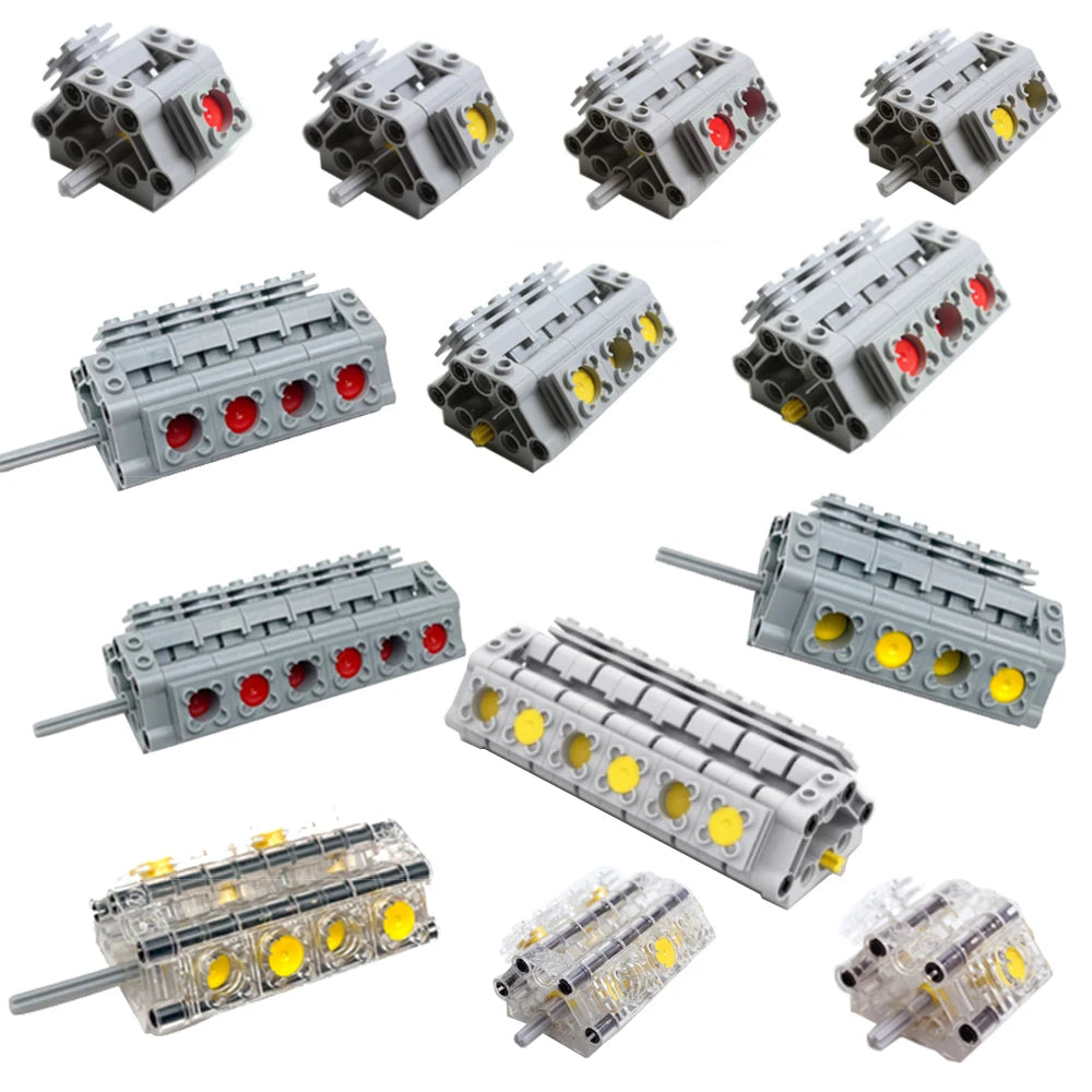 Power Function Building Block Technical Motor Parts Multi PF Tool Compatible 8293 8883 Car Train M L XLServo Motor Bricks Toy