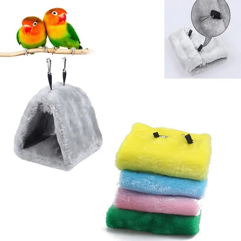 Pet Bird Parrot Cages Warm Bird Hammock Hanging Tent Bed for Bird Sleeping Bird Cage Decoration Accessories Bird House Bird Nest