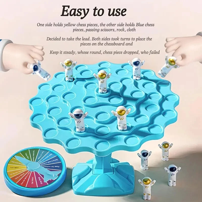 1pc Astronaut Balance Tree Family Entertainment Toy Parent-child Interaction Game Party Toy Battle Game Balancing Board Game