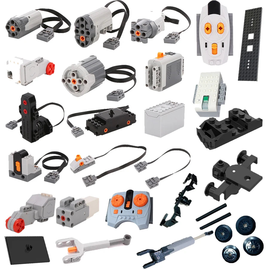 Power Function Building Block Technical Motor Parts Multi PF Tool Compatible 8293 8883 Car Train M L XLServo Motor Bricks Toy
