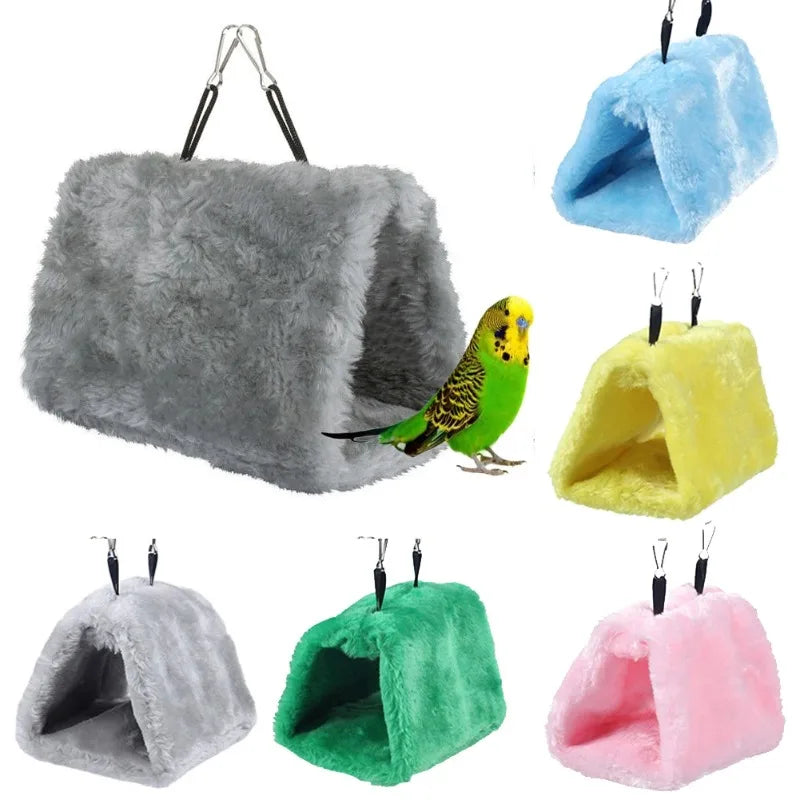 Pet Bird Parrot Cages Warm Bird Hammock Hanging Tent Bed for Bird Sleeping Bird Cage Decoration Accessories Bird House Bird Nest