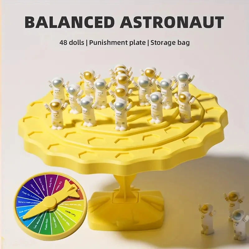 1pc Astronaut Balance Tree Family Entertainment Toy Parent-child Interaction Game Party Toy Battle Game Balancing Board Game