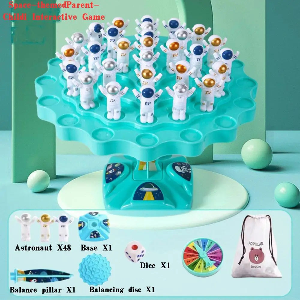 1pc Astronaut Balance Tree Family Entertainment Toy Parent-child Interaction Game Party Toy Battle Game Balancing Board Game