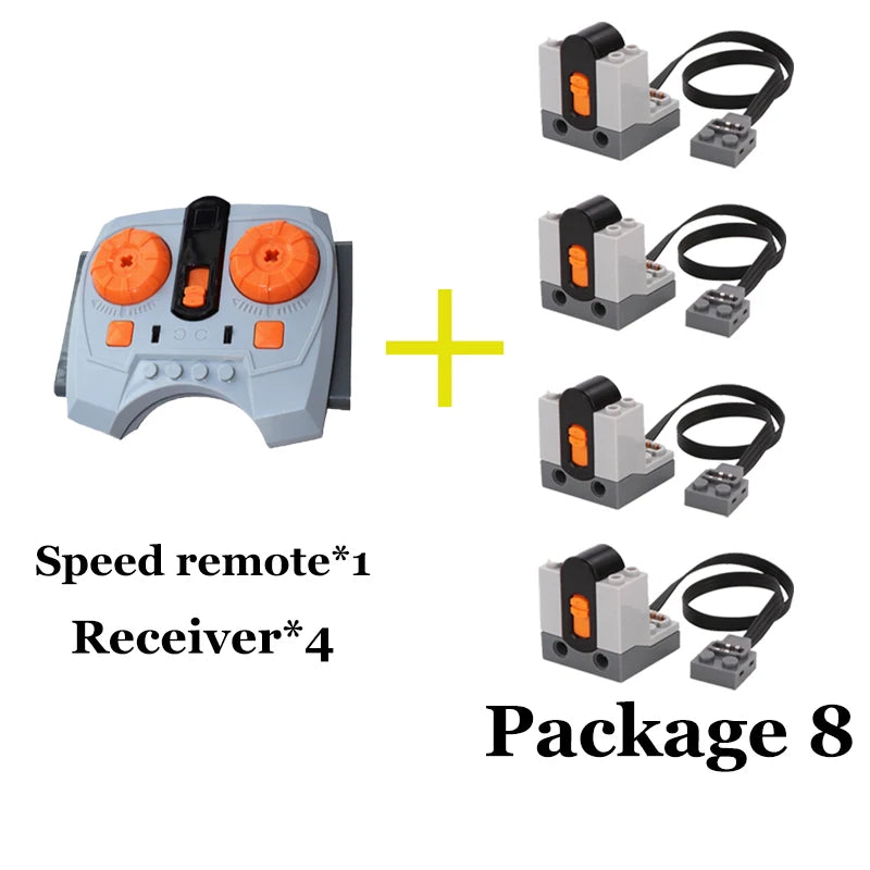 Power Function Building Block Technical Motor Parts Multi PF Tool Compatible 8293 8883 Car Train M L XLServo Motor Bricks Toy