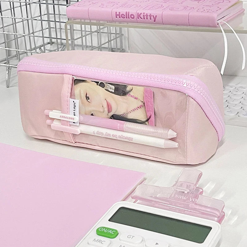 Kawaii  Pencil Case Cute Animal Pencilcases Large School Pencil Bags For Maiden Girl Stationery Supplies