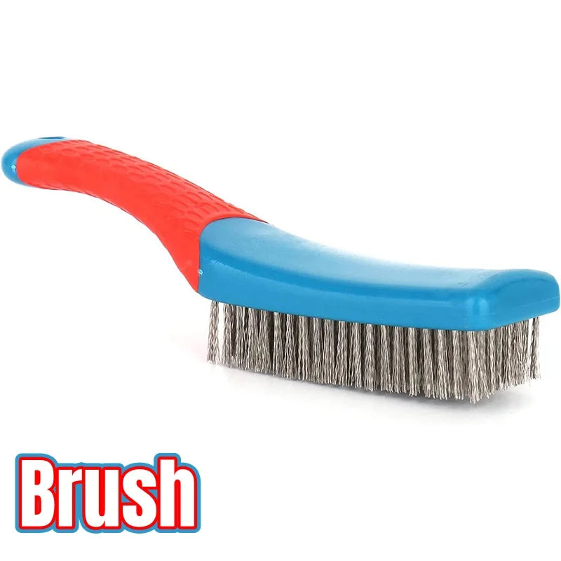 Heavy Duty Stainless Steel Wire Brush - Rust Removal Tool