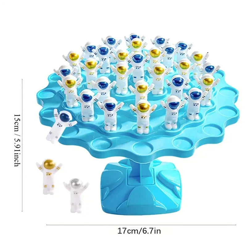 1pc Astronaut Balance Tree Family Entertainment Toy Parent-child Interaction Game Party Toy Battle Game Balancing Board Game