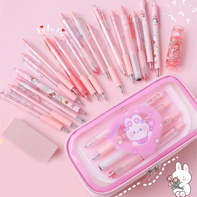 Kawaii  Pencil Case Cute Animal Pencilcases Large School Pencil Bags For Maiden Girl Stationery Supplies