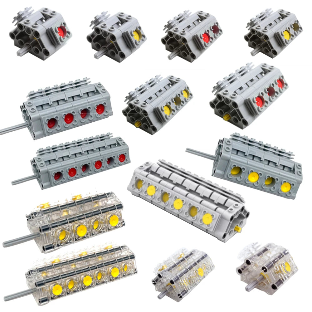 Power Function Building Block Technical Motor Parts Multi PF Tool Compatible 8293 8883 Car Train M L XLServo Motor Bricks Toy